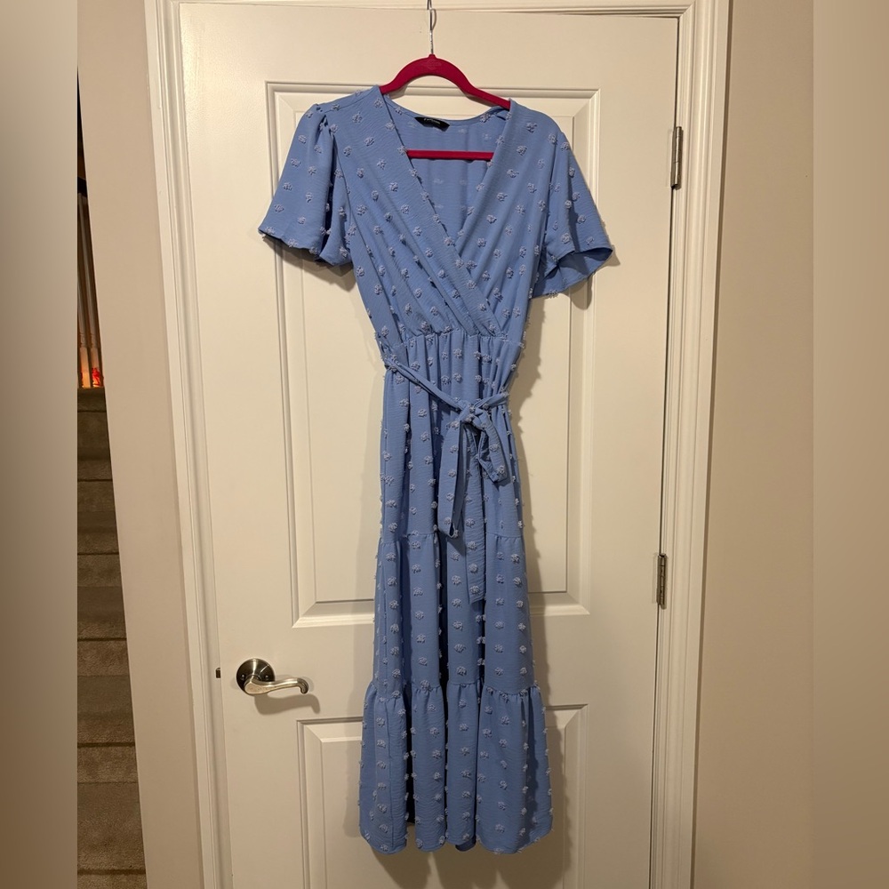 Blue Wrap Dress